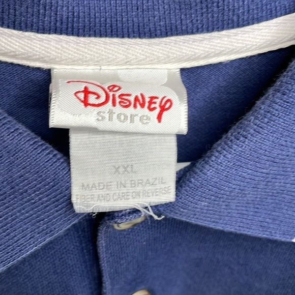 DISNEY STORE Men’s Vintage XXL Fantasia Sorcerer’s Hat Embroidered Polo Shirt - Picture 2 of 8